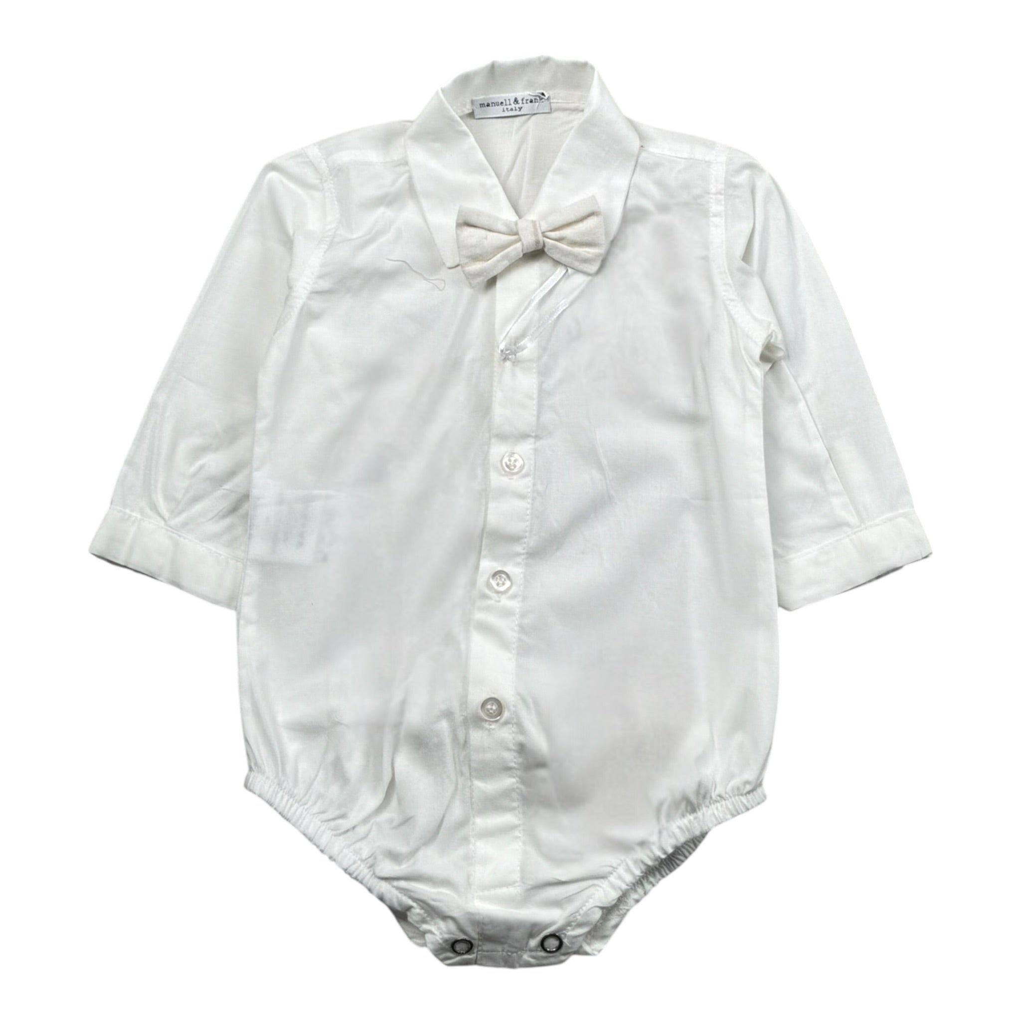 Manuel & Frank Camicia Modello Body Tinta Unita per Neonato MF3350I BIANCO MANUEL & FRANK 