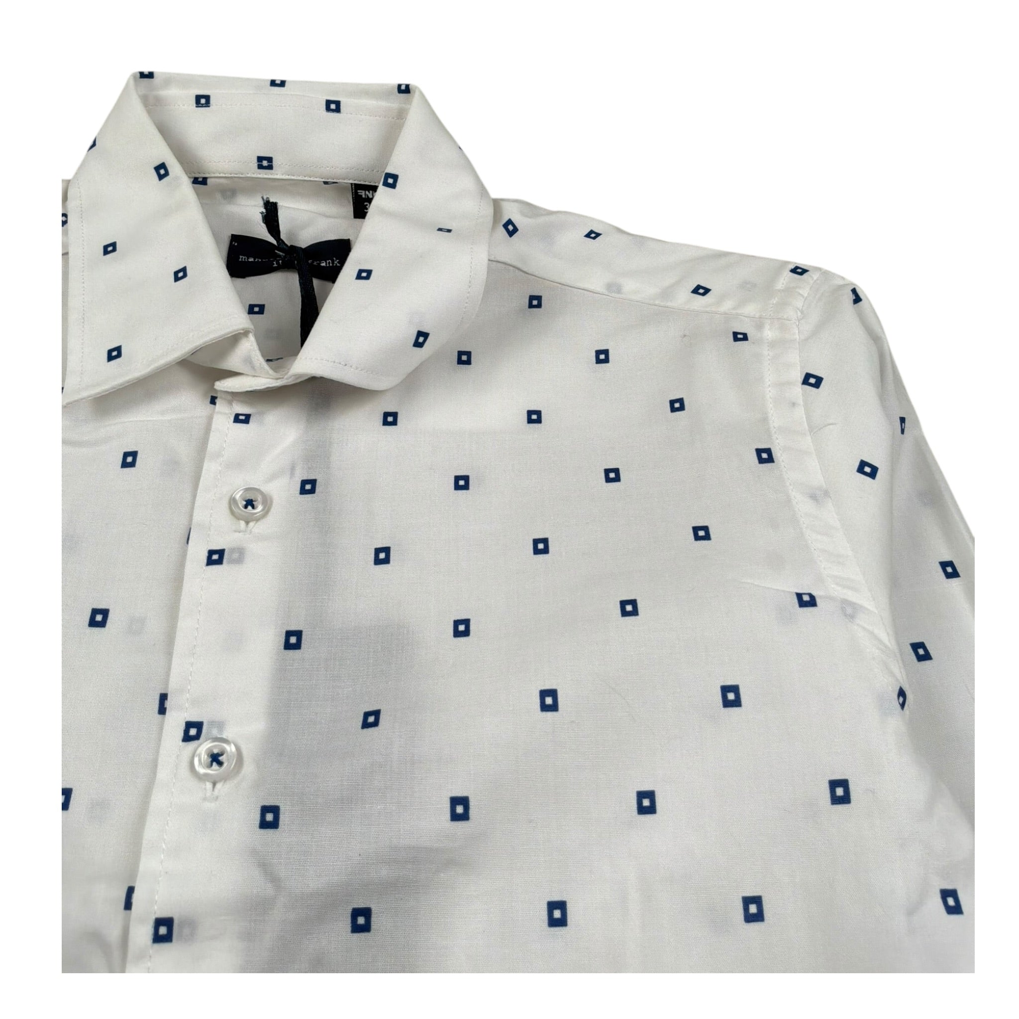 Manuel & Frank Camicia Manica Lunga Tinta Unita per Bambino MF3376R BIANCO MANUEL & FRANK 