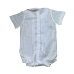 Manuel & Frank Camicia Mezza Manica Tinta Unita Modello Body per Neonato MF3407I BIANCO MANUEL & FRANK 