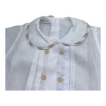 Manuel & Frank Camicia Mezza Manica Tinta Unita Modello Body per Neonato MF3407I BIANCO MANUEL & FRANK 