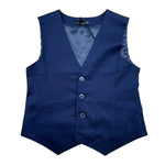 Manuel & Frank Gilet Tinta Unita  per Bambino MF5011R BLU MANUEL & FRANK 