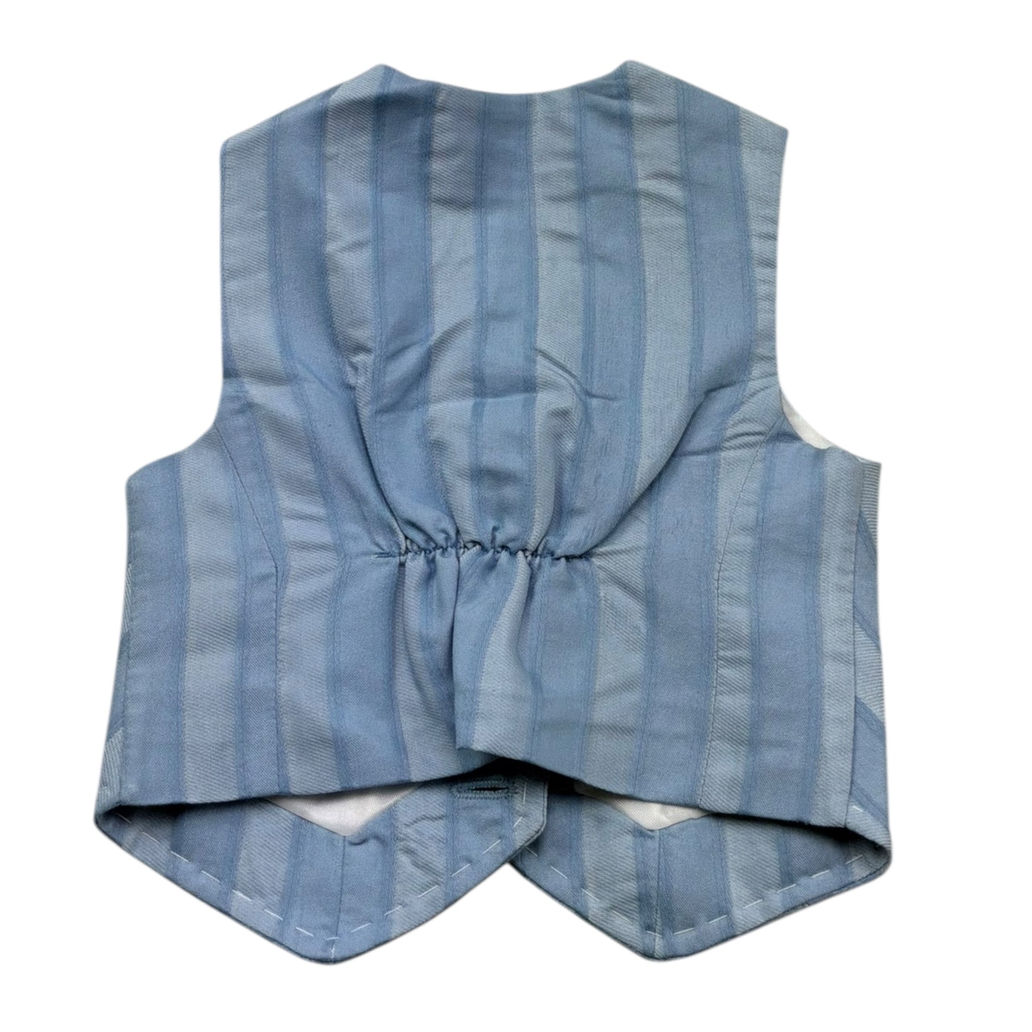 Manuel & Frank Gilet Tinta Unita con Fantasia A Righe per Neonato MF5116I AZZURRO MANUEL & FRANK 