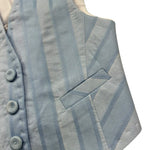 Manuel & Frank Gilet Tinta Unita con Fantasia A Righe per Neonato MF5116I AZZURRO MANUEL & FRANK 
