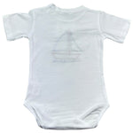 Manuel & Frank Body Mezza Manica Tinta Unita con Ricamo per Neonato MF7222I BIANCO MANUEL & FRANK 