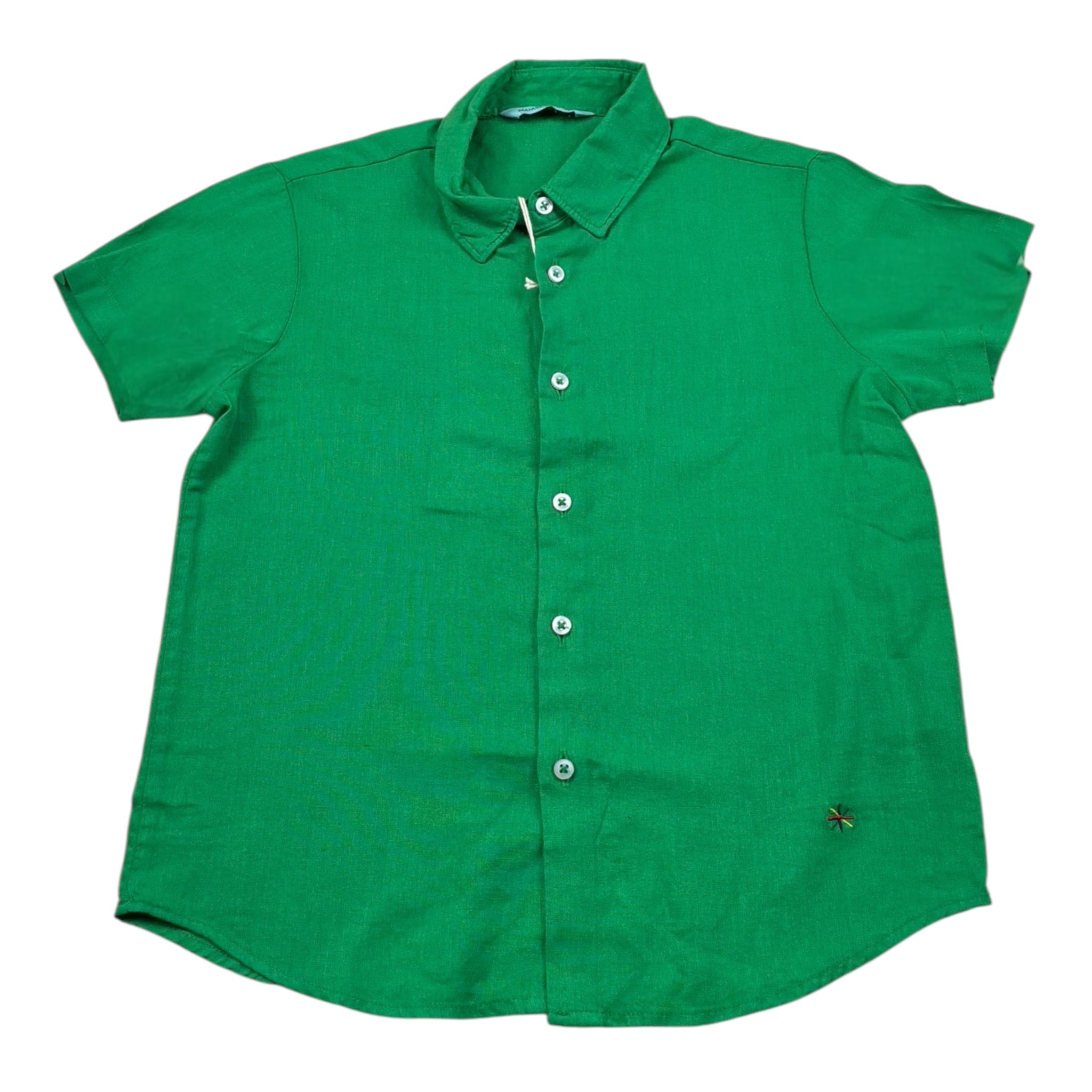 Manuel Ritz Camicia Mezza Manica tinta unita Verde per Bambino MR25733 VERDE MANUEL RITZ 