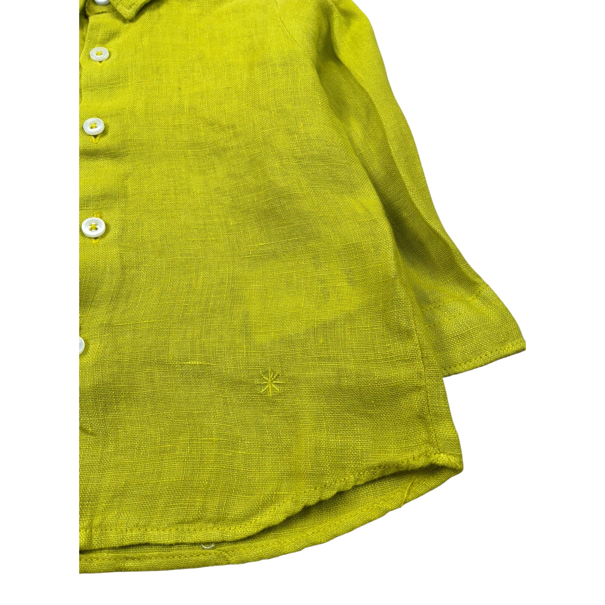 Manuel Ritz Camicia Manica Lunga tinta unita Verde per Neonato MR2590 VERDE MANUEL RITZ 