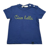 Manuel Ritz T-Shirt tinta unita On Stampa Blu per Neonato MR2656 BLU MANUEL RITZ 