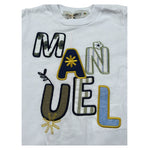 Manuel Ritz T-Shirt tinta unita On Stampa Bianco per Neonato MR2660 BIANCO MANUEL RITZ 