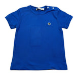 Manuel Ritz T-Shirt Girocollo tinta unita con Logo Blu per Neonato MR2675 BLU MANUEL RITZ 