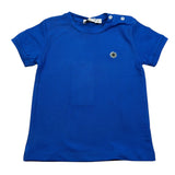 Manuel Ritz T-Shirt Girocollo tinta unita con Logo Blu per Neonato MR2675 BLU MANUEL RITZ 