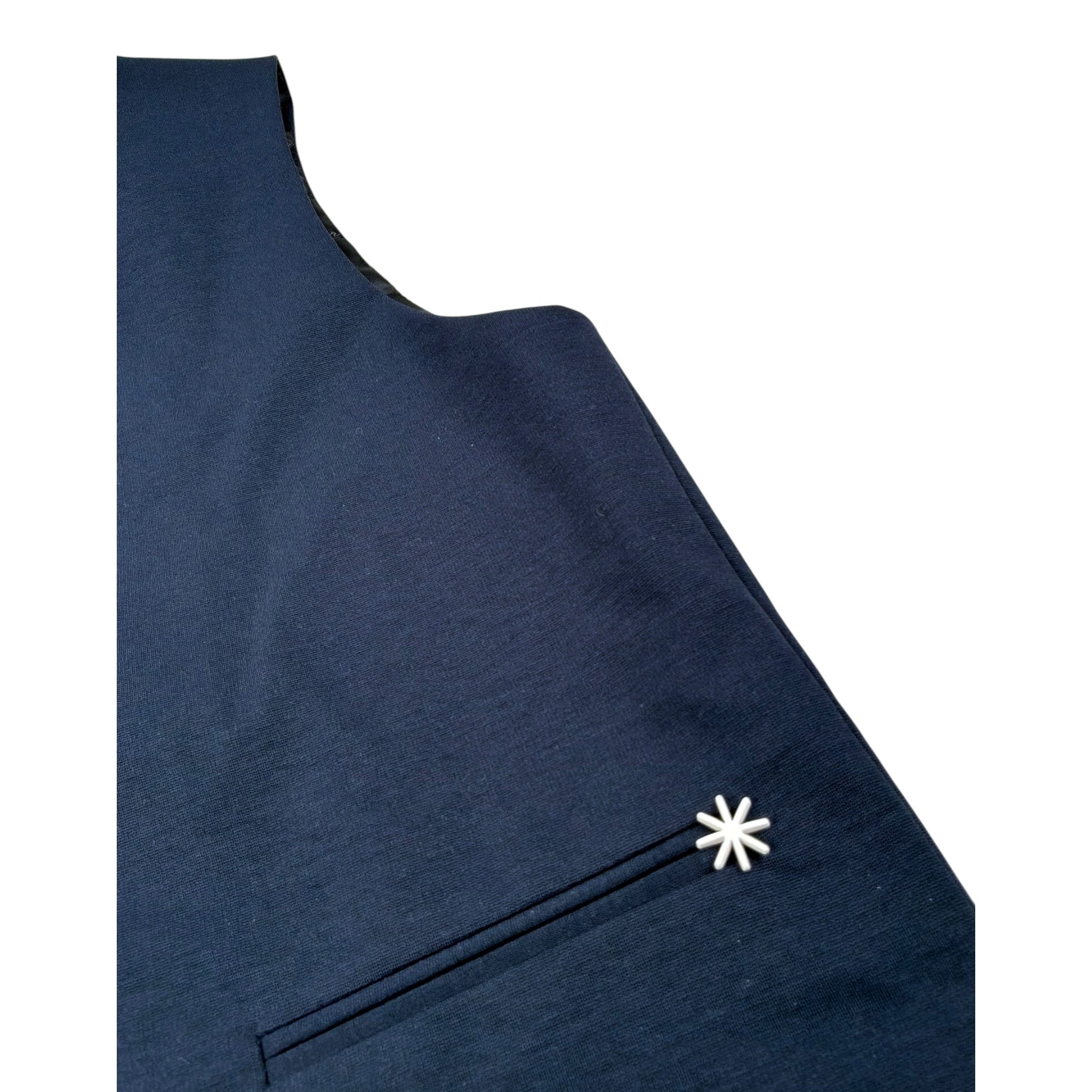 Manuel Ritz Gilet tinta unita con Bottoni Blu per Bambino MR2929 BLU MANUEL RITZ 