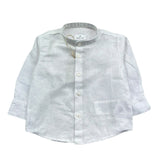 Manuel Ritz Camicia Manical Unga Tinta Unita Collo Coreano per Neonato MR2980 BIANCO MANUEL RITZ 