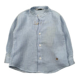 Manuel Ritz Camicia Manica Lunga Tinta Unita Collo Coreano per Neonato MR3101 AZZURRO MANUEL RITZ 