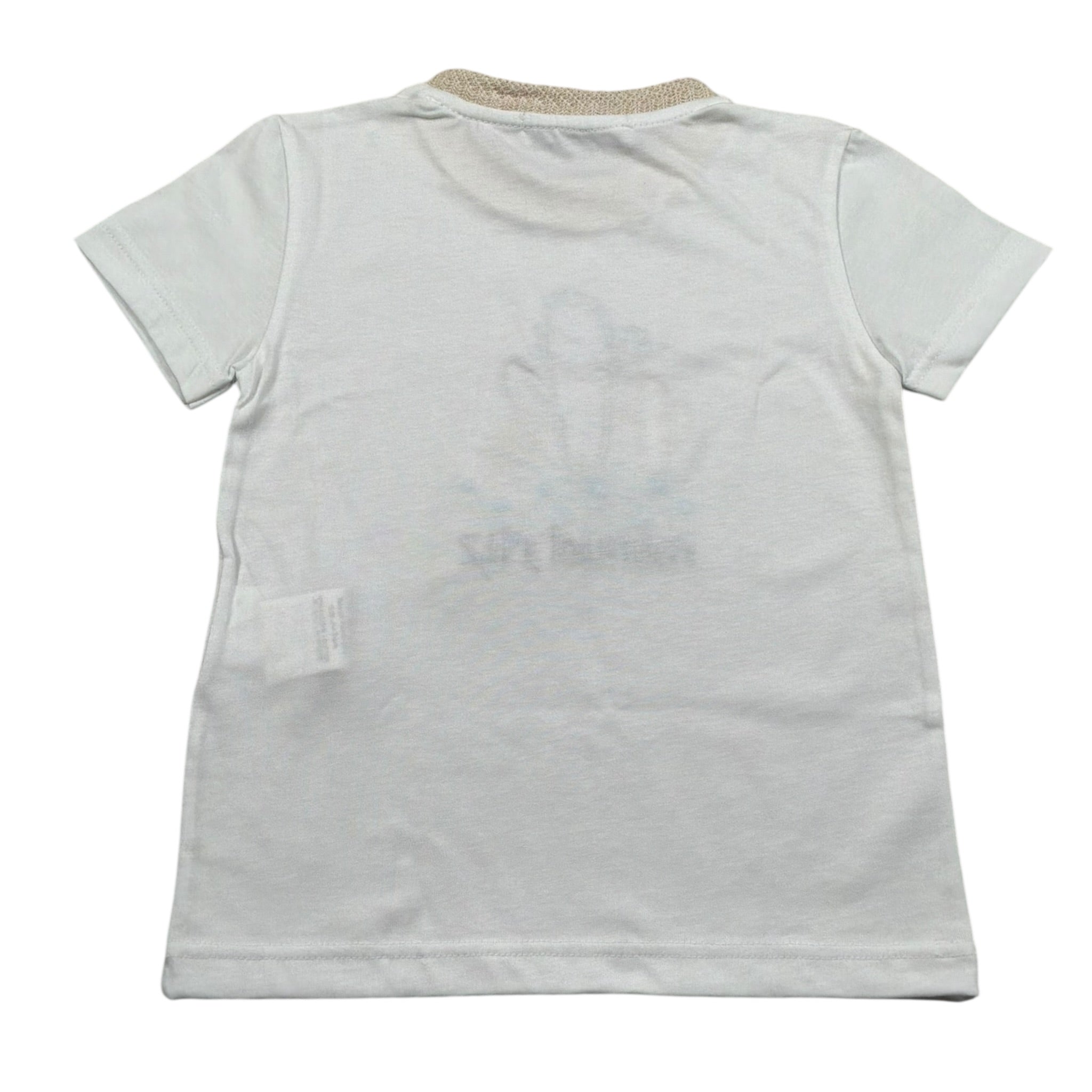 Manuel Ritz T-Shirt Girocollo tinta unita con Ricamo Panna per Neonato MR3117NXX PANNA MANUEL RITZ 