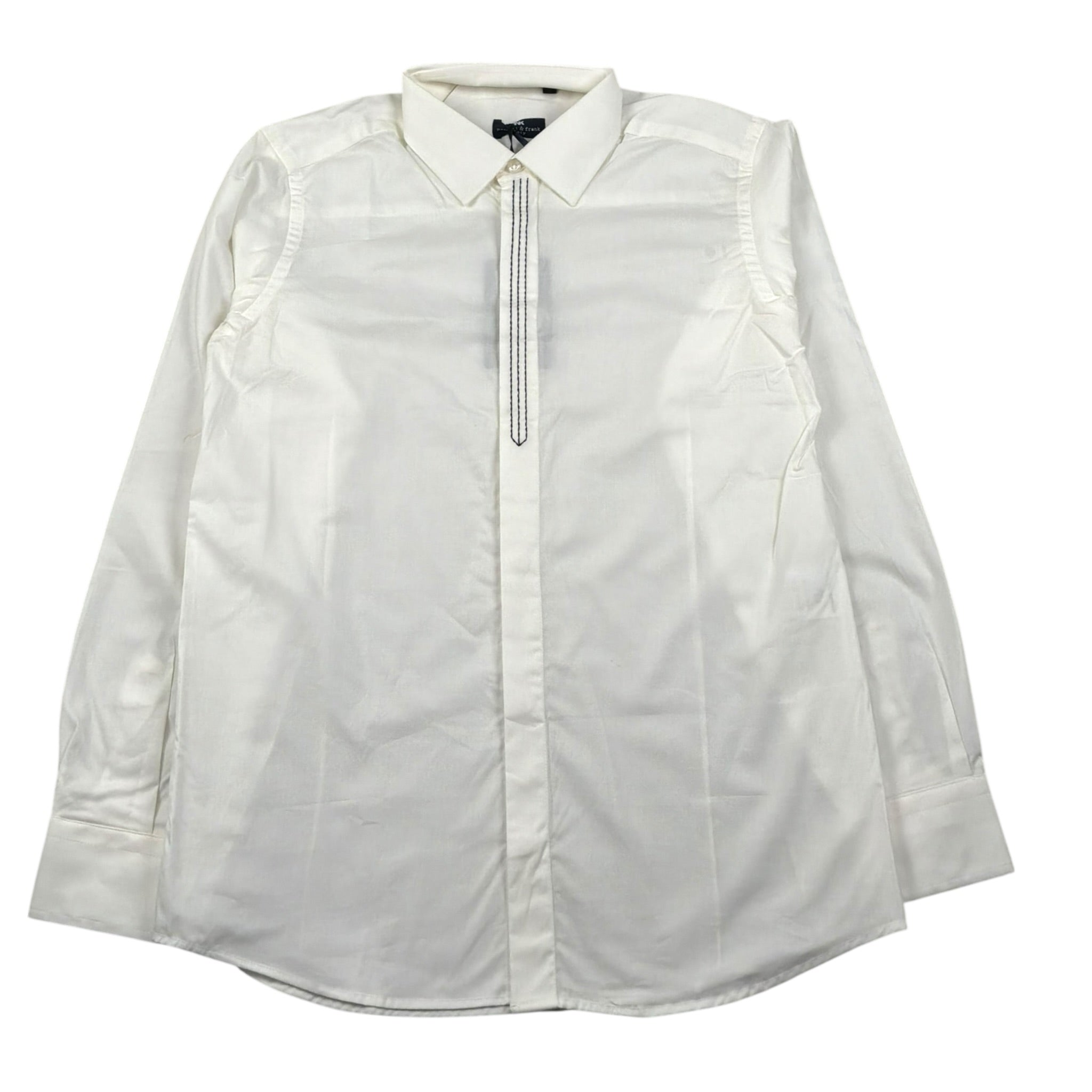 Manuell & Frank Camicia Manica Lunga Tinta Unita per Bambino MF3404R BIANCO MANUELL & FRANK 