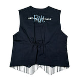 Manuell & Frank Gilet Bicolore Fantasia A Righe per Bambino MF5150B BIANCO/BLU MANUELL & FRANK 