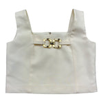 Marc Ellis Top Tinta Unita con Zip per Bambina FCJTP01134X PANNA MARC ELLIS 