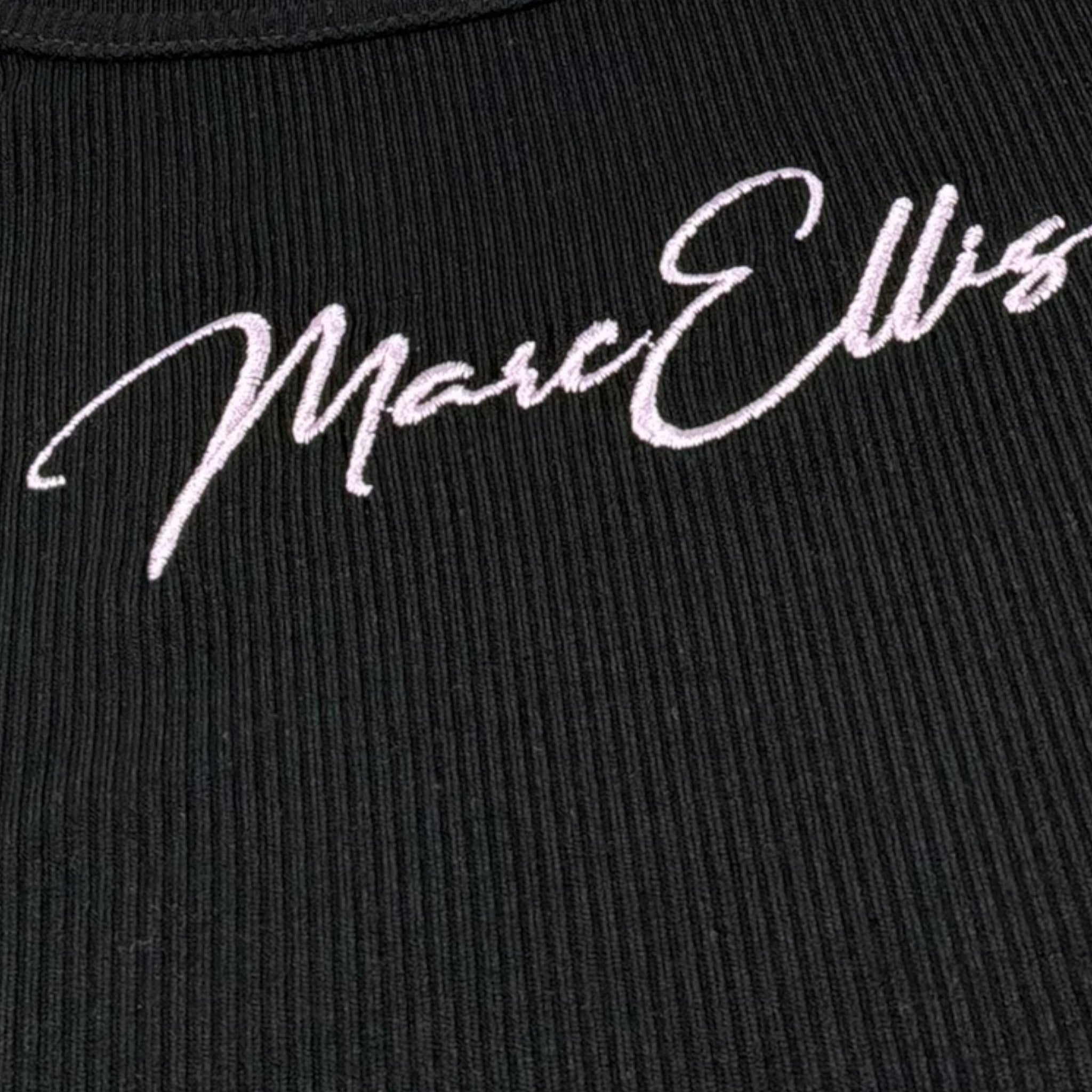 Marc Ellis Abito Tinta Unita A Costine con Stampa per Bambina JMJDR01168 NERO MARC ELLIS 