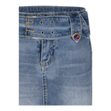 Marc Ellis Gonna In Denim Tinta Unita per Bambina JMJSK01259 BLU MARC ELLIS 