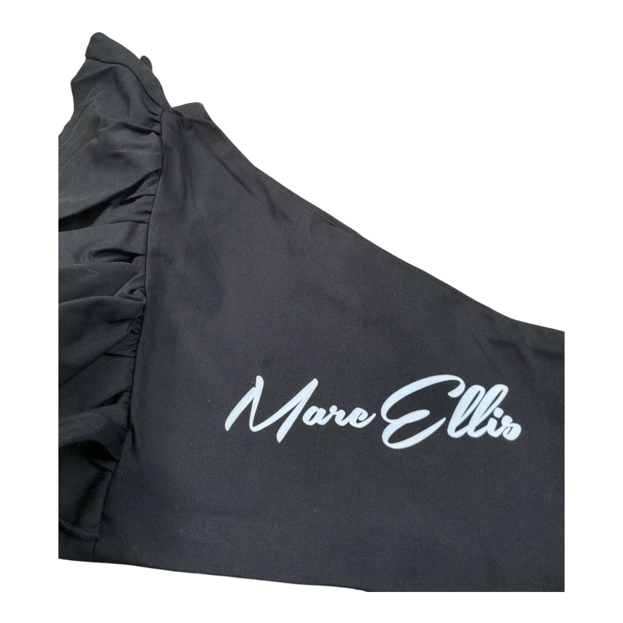 Marc Ellis Top tinta unita con Balze Nero per Bambina JMJTP01226 NERO MARC ELLIS 