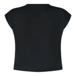 Marc Ellis T-Shirt Girocollo Tinta Unita con Brillantini per Bambina JMJTS16519 NERO MARC ELLIS 