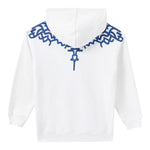 Marcelo Burlon Felpa Tinta Unita con Cappuccio per Bambino CBBB004S24 BIANCO MARCELO BURLON 