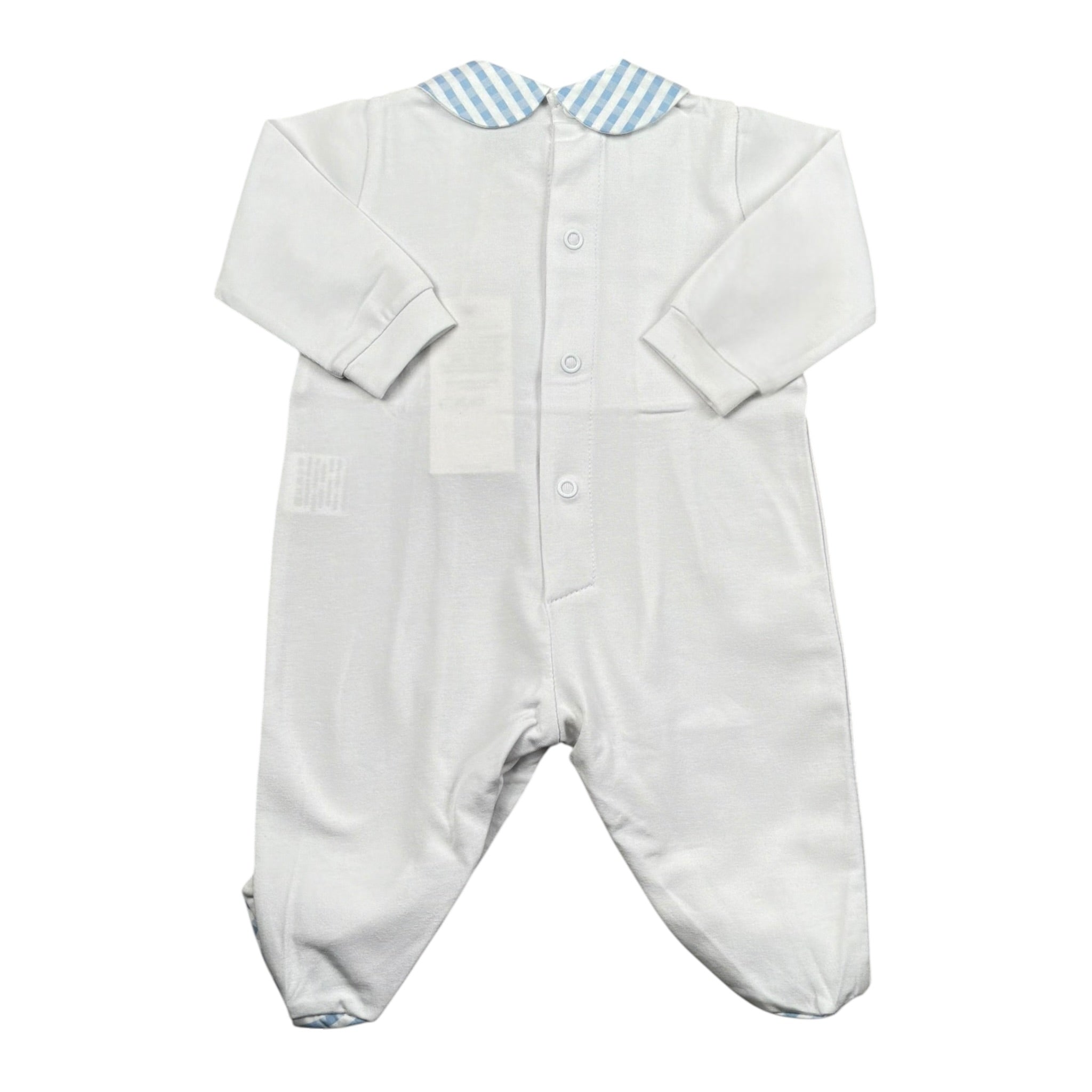 Marlu' Tutina Tinta Unita con Applicazioni per Neonato EC6514 BIANCO MARLU' 