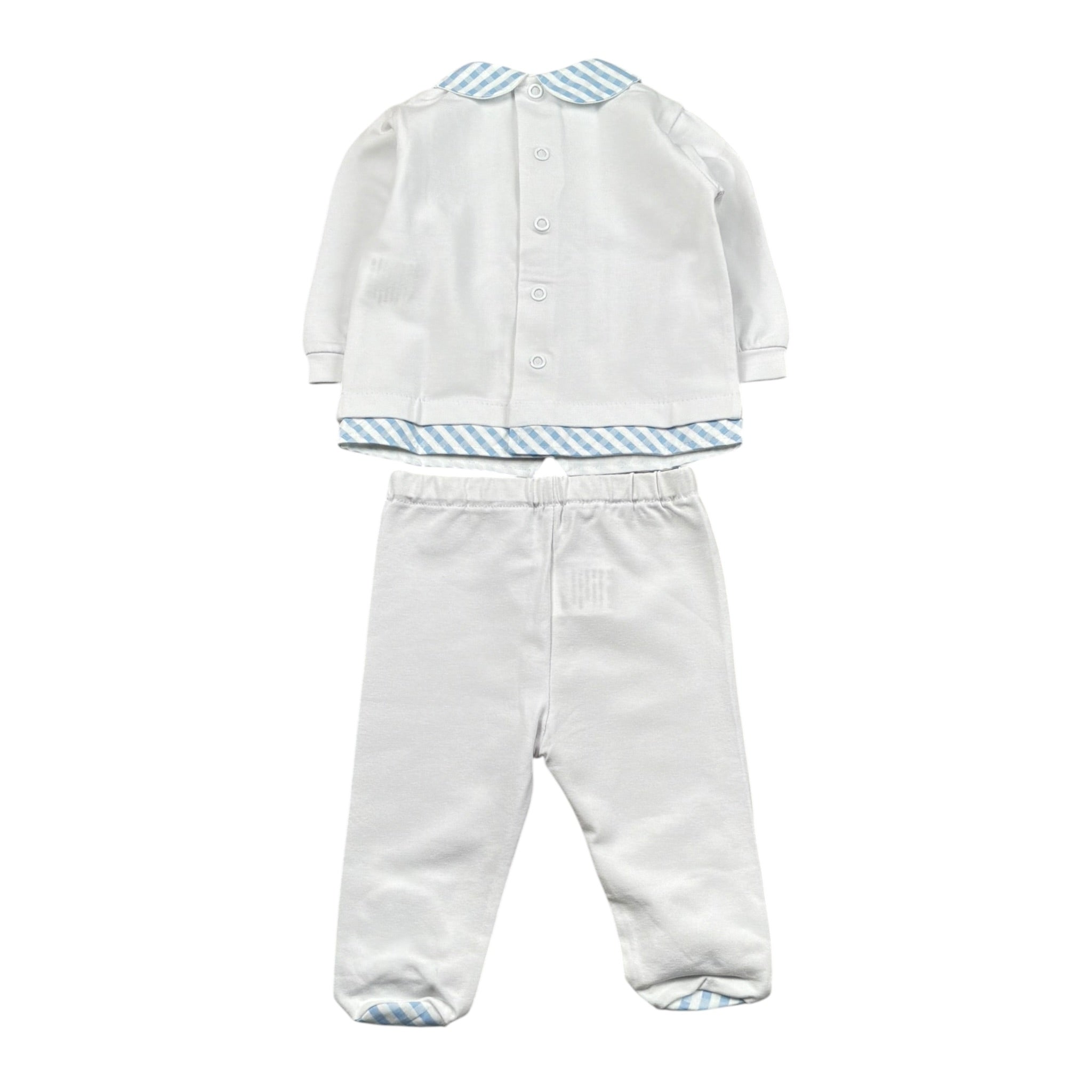 Marlu' Completo 2 Pezzi Shirt-Ghettina per Neonato EC6551 BIANCO MARLU' 