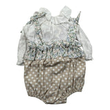 Marlu' Completo 2 Pezzi Camicia-Pagliaccetto per Neonata EL2360 BEIGE MARLU' 