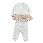 Marlu' Completo 2 Pezzi Shirt-Ghettina per Neonata EP2917 BIANCO MARLU' 
