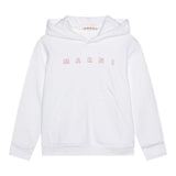 Marni Felpa Chiusa con Cappuccio Tinta Unita con Logo per Bambino M01407 BIANCO MARNI 