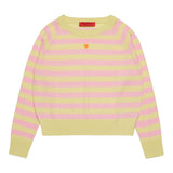 Max Mara Maglia Girocollo Fantasia A Righe per Bambina MX0003 GIALLO MAX MARA 