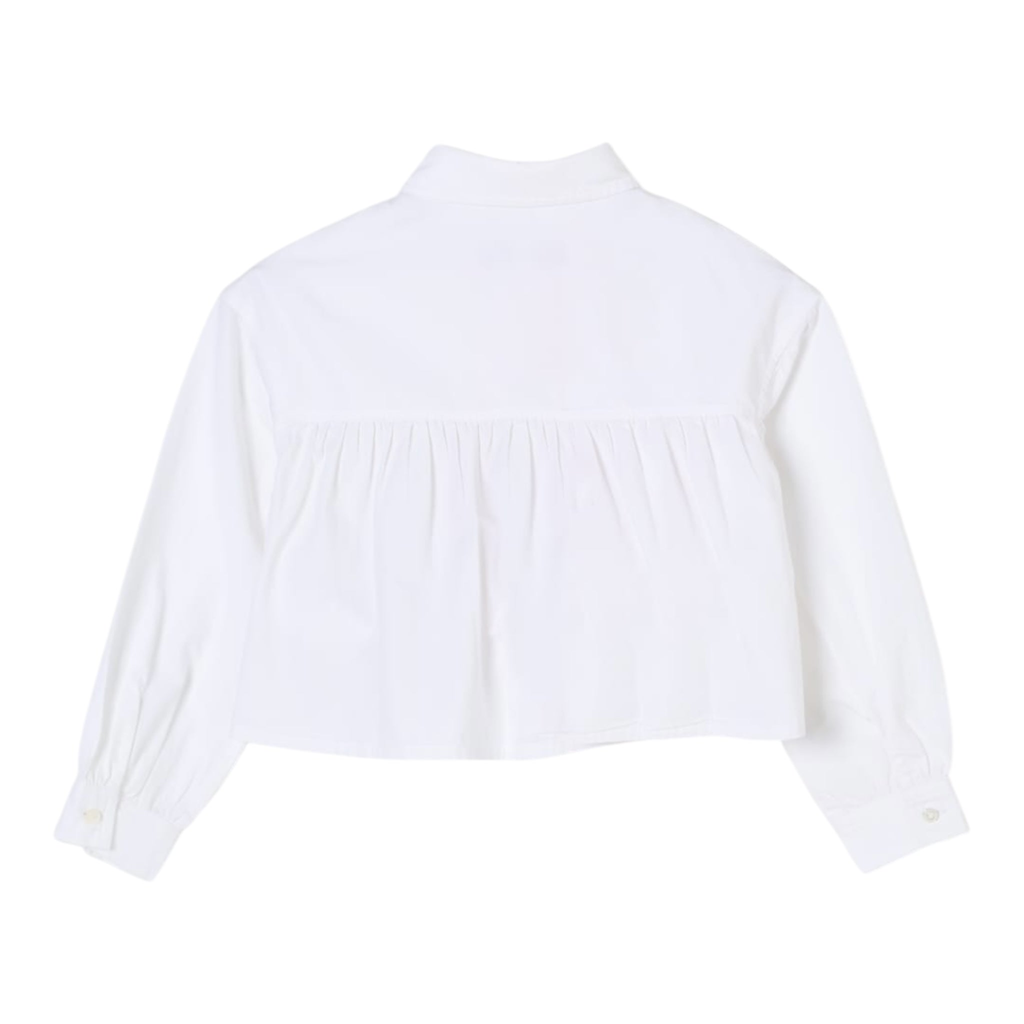 Max&Co. Camicia Tinta Unita con Bottoni per Bambina MX0072 BIANCO MAX&Co. 