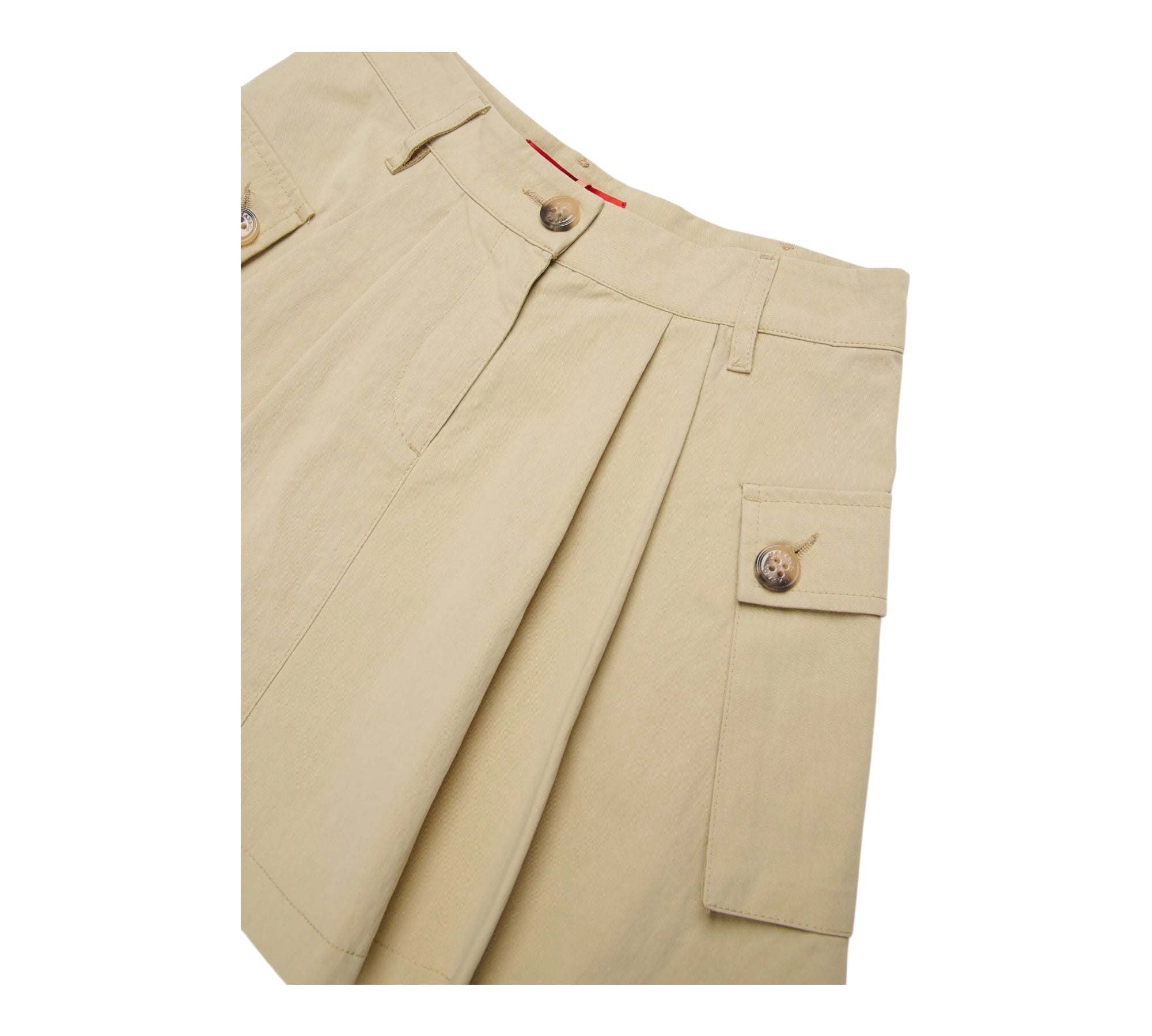 Max&Co. Gonna Tinta Unita con Tasche per Bambina MX0132X BEIGE MAX&Co. 