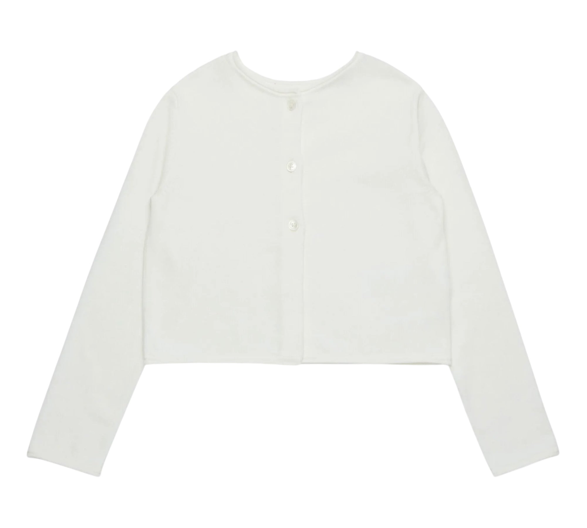 Max&Co. Maglia Girocollo Tinta Unita con Bottoni per Bambina MX0151 PANNA MAX&Co. 