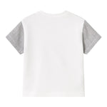 Mayoral T-Shirt Girocollo Tinta Unita con Stampa In Contrasto per Neonato 1037 BIANCO MAYORAL 