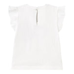Mayoral T-Shirt Girocollo Tinta Unita con Stampa per Neonata 1042 BIANCO/AZZURRO MAYORAL 