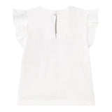 Mayoral T-Shirt Girocollo Tinta Unita con Stampa per Neonata 1042 BIANCO/AZZURRO MAYORAL 