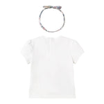 Mayoral Set T-Shirt Girocollo Tinta Unita con Fascia per Neonata 1044 BIANCO MAYORAL 