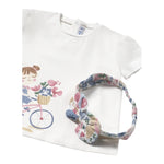 Mayoral Set T-Shirt Girocollo Tinta Unita con Fascia per Neonata 1044 BIANCO MAYORAL 