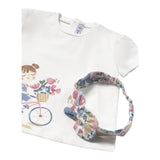 Mayoral Set T-Shirt Girocollo Tinta Unita con Fascia per Neonata 1044 BIANCO MAYORAL 