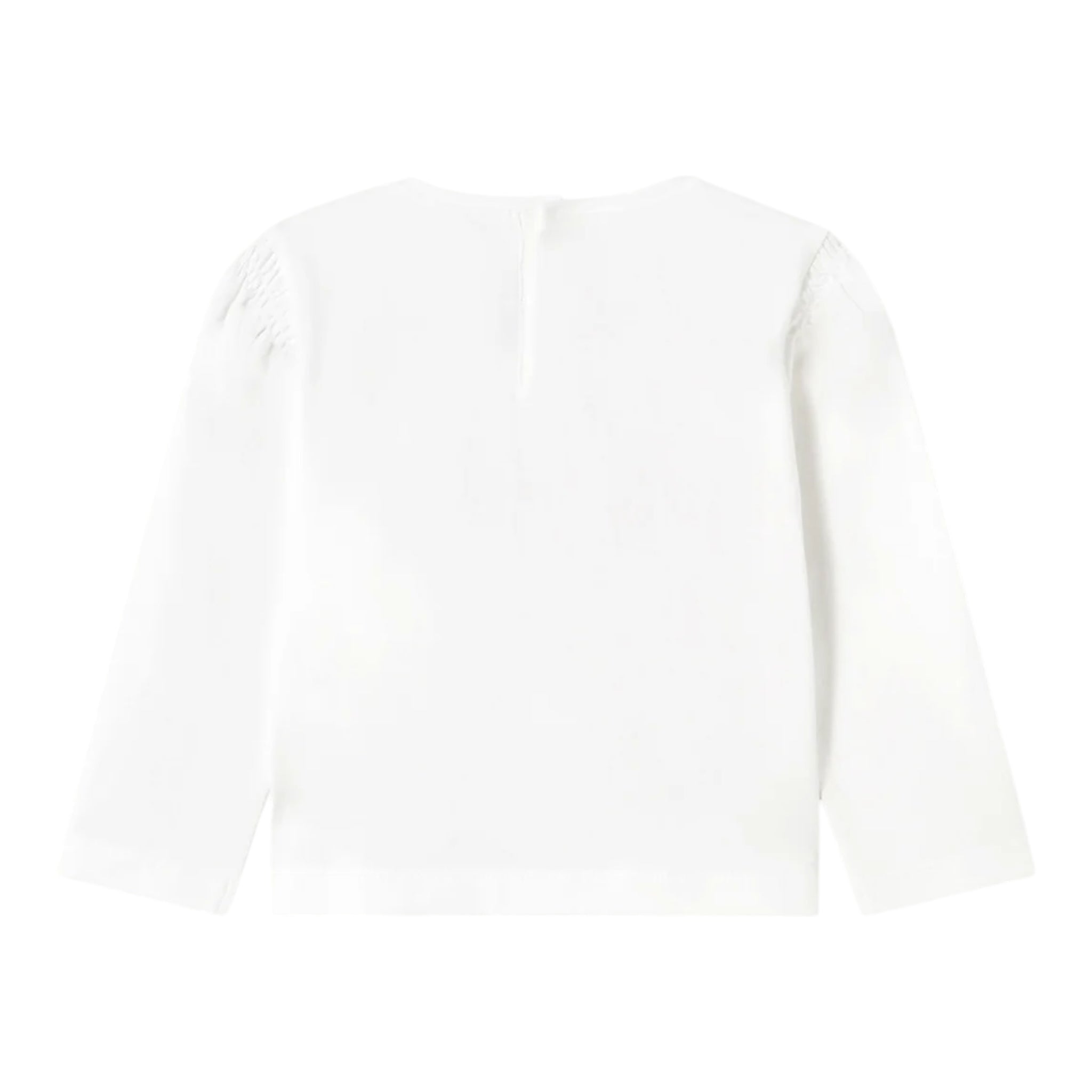 Mayoral Shirt Girocollo Tinta Unita con Stampa per Neonata 1050 BIANCO MAYORAL 