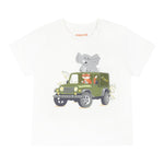 Mayoral T-Shirt Girocollo Tinta Unita con Stampa per Neonato 1053X BIANCO MAYORAL 