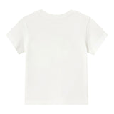 Mayoral T-Shirt Girocollo Tinta Unita con Stampe per Neonato 1057 BIANCO MAYORAL 