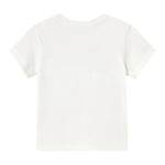 Mayoral T-Shirt Girocollo Tinta Unita con Stampe per Neonato 1057X BIANCO MAYORAL 