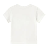 Mayoral T-Shirt Girocollo Tinta Unita con Stampe per Neonato 1057X BIANCO MAYORAL 