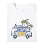 Mayoral T-Shirt Girocollo Tinta Unita con Stampa per Neonato 1063 BIANCO MAYORAL 