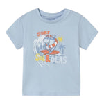 Mayoral T-Shirt Girocollo Tinta Unita con Stampa per Neonato 1065XX AZZURRO MAYORAL 