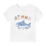 Mayoral T-Shirt Girocollo Tinta Unita con Stampa per Neonato 1066 BIANCO MAYORAL 