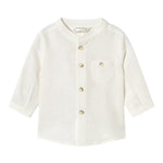 Mayoral Camicia Tinta Unita con Fantasia A Righe per Neonato 11033 PANNA MAYORAL 